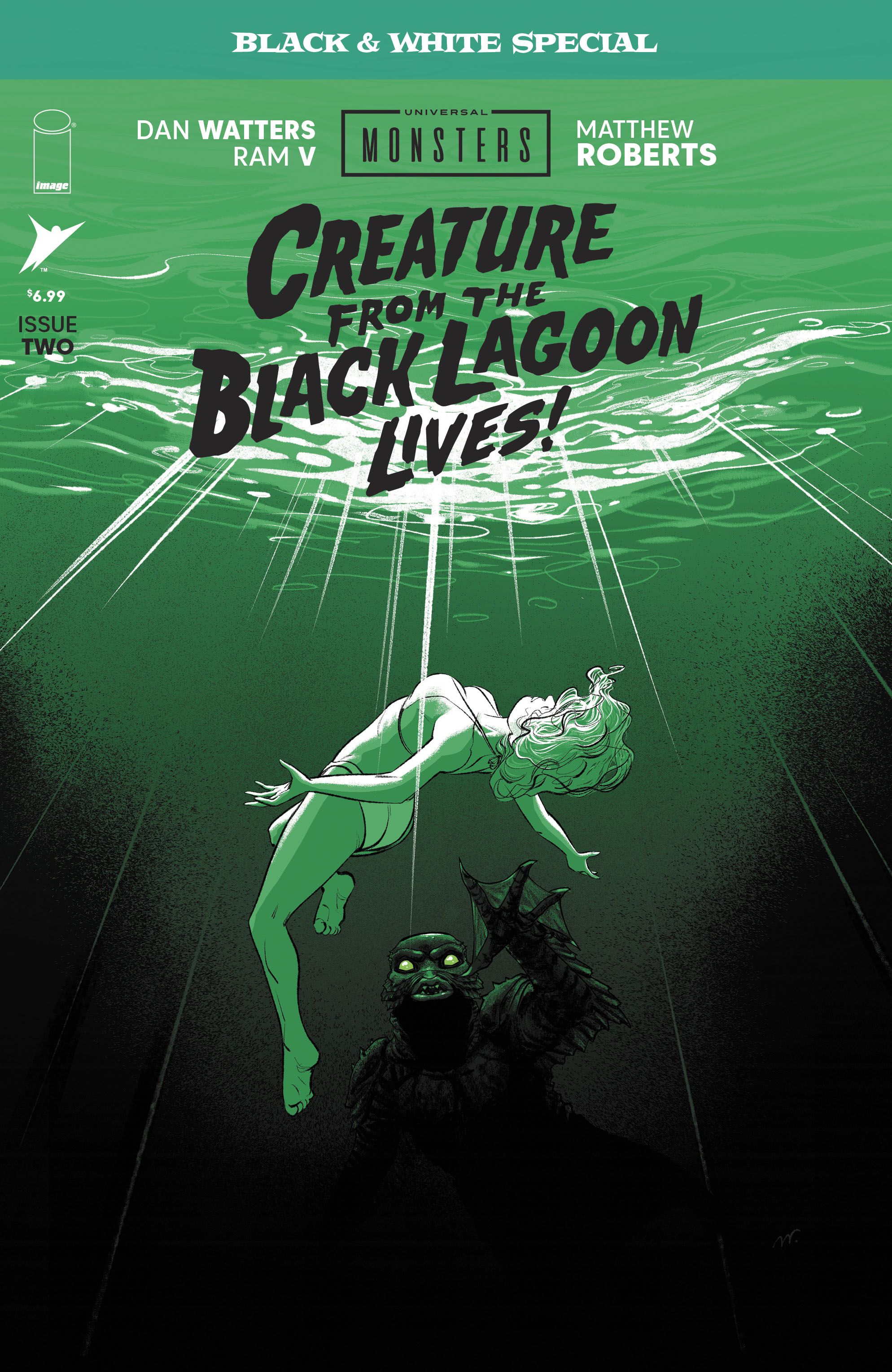 Universal Monsters Creature From The Black Lagoon Lives Black & White Special #2 Comic