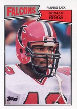 Gerald Riggs 1987 Topps #250 Sports Card