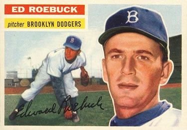 Ed Roebuck 1956 Topps #58 Sports Card