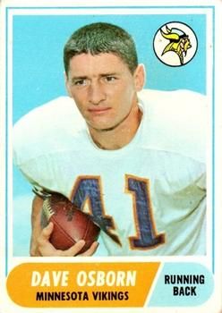 Dave Osborn 1968 Topps #29 Sports Card