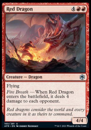 Red Dragon (Dungeons & Dragons: Adventures in the Forgotten Realms) Trading Card