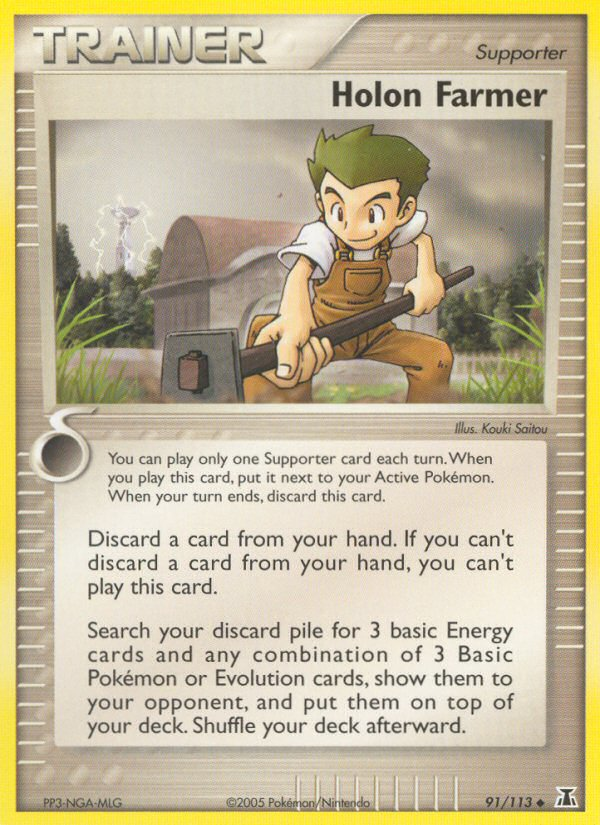 Holon Farmer (Trainer: Supporter) (91/113) - Delta Species Pokémon Card