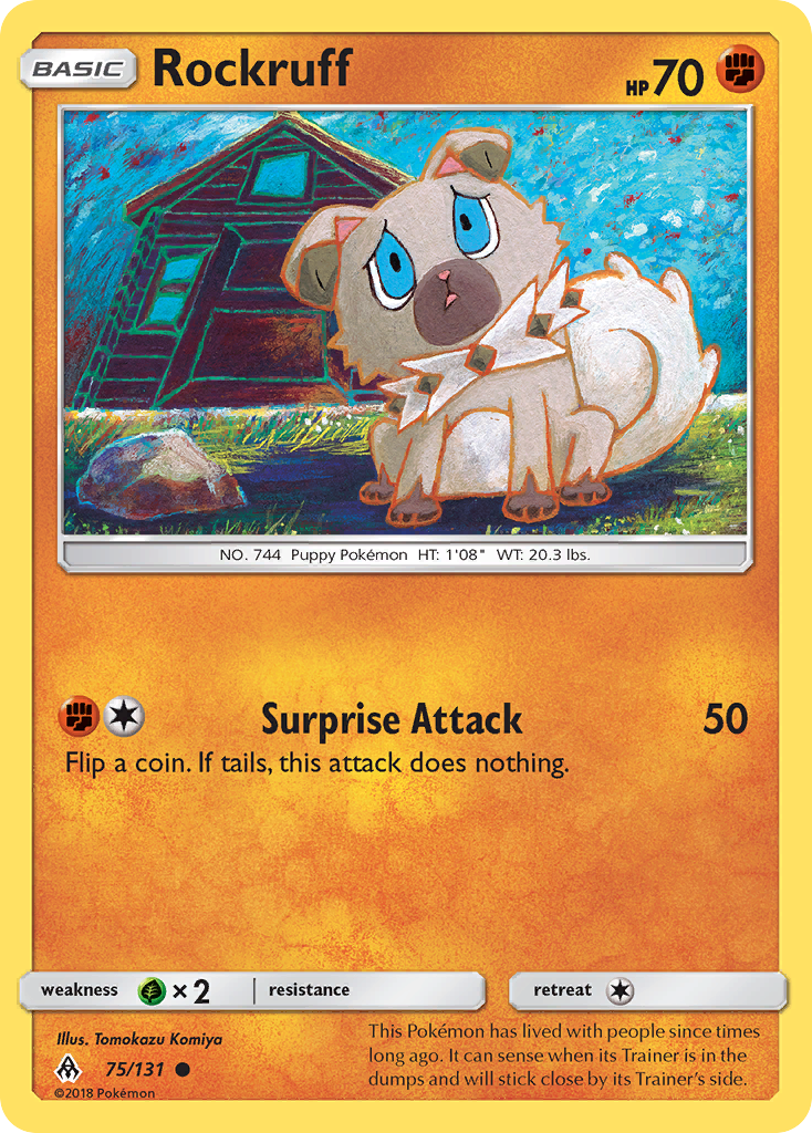 Rockruff (75/131) - Forbidden Light Pokémon Card