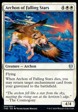 Archon of Falling Stars (Theros Beyond Death) Trading Card