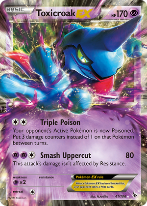 Toxicroak EX (41/106) - Flashfire