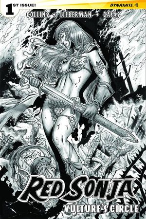 Red Sonja Vultures Circle #1 (20 Copy Geovani B&amp;w Cover)