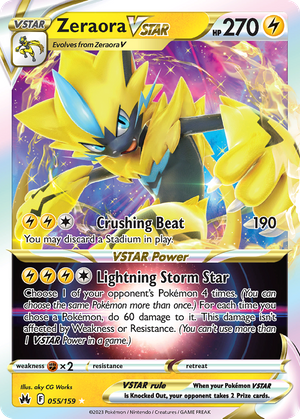 Zeraora VSTAR (55/159) - Crown Zenith