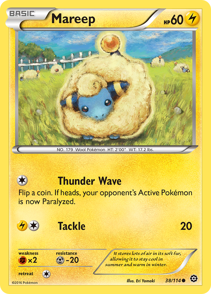 Mareep (38/114) - Steam Siege Pokémon Card