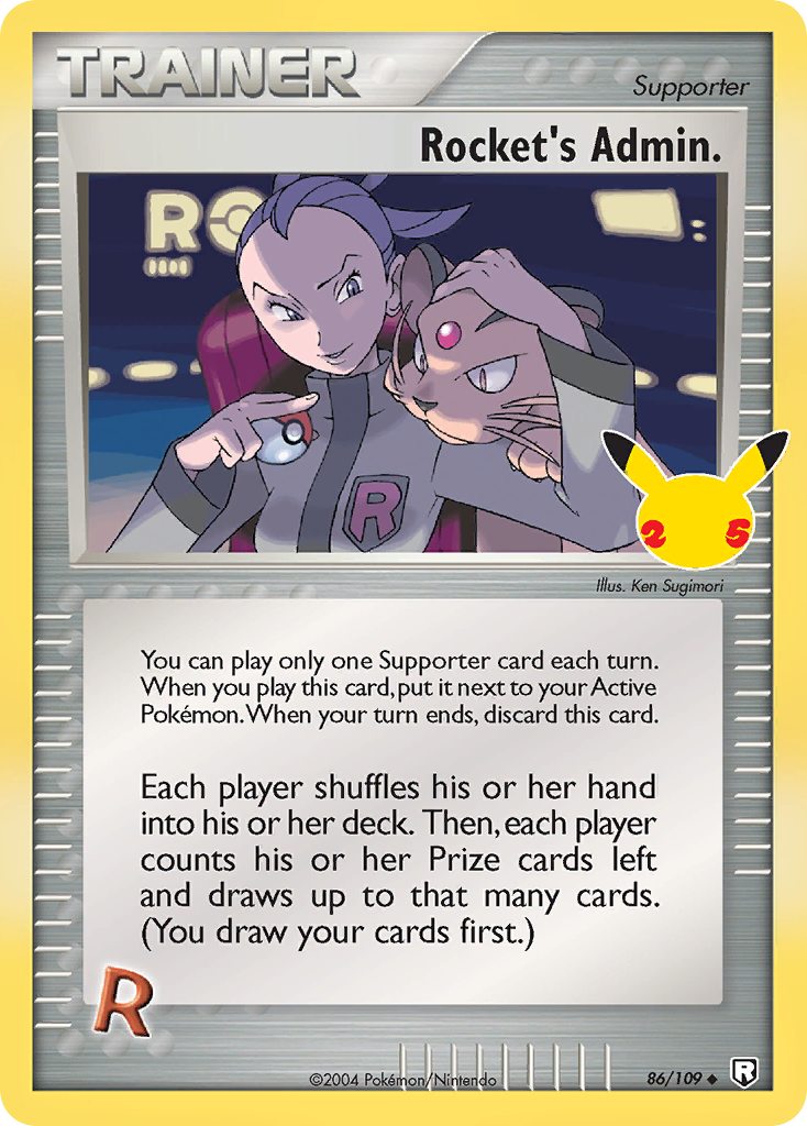 Rocket's Admin. (86/25) - Celebrations: Classic Collection Pokémon Card