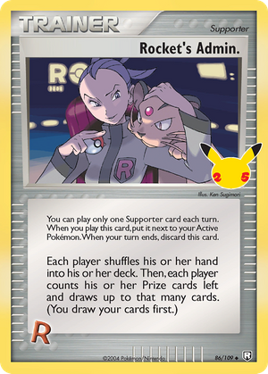 Rocket's Admin. (Trainer: Supporter) (86/25) - Celebrations: Classic Collection