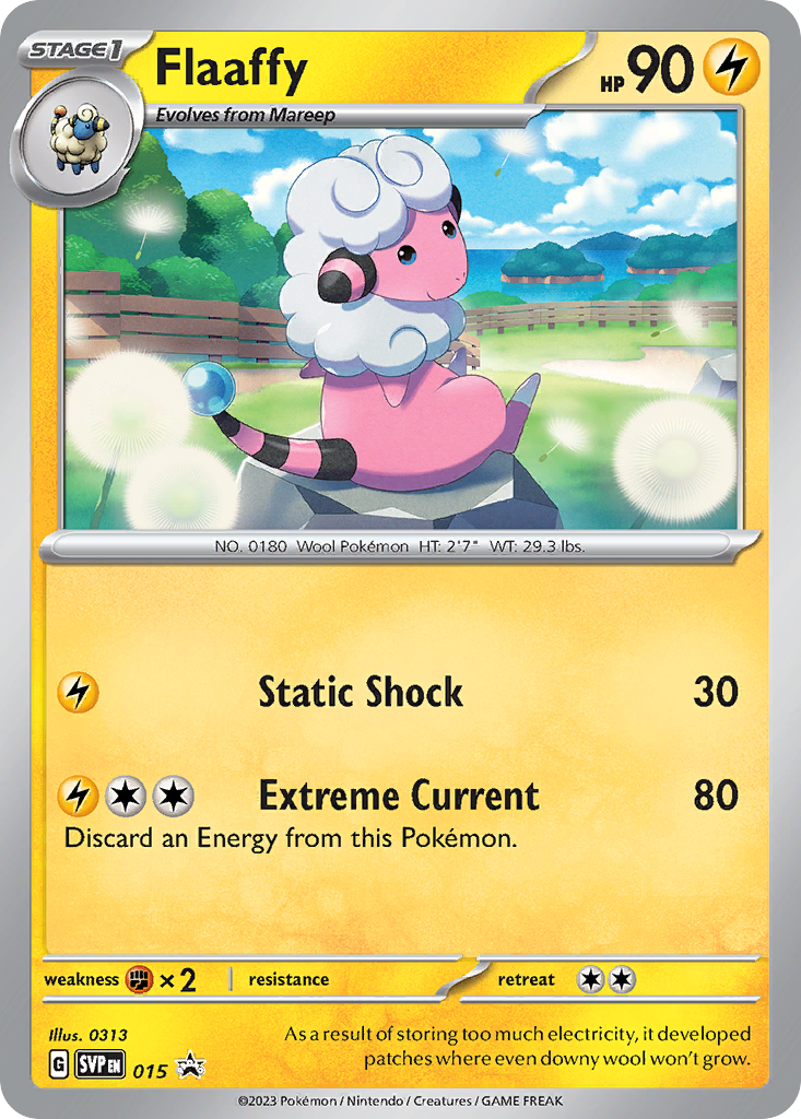 Flaaffy (15/148) - Scarlet & Violet Black Star Promos Pokémon Card