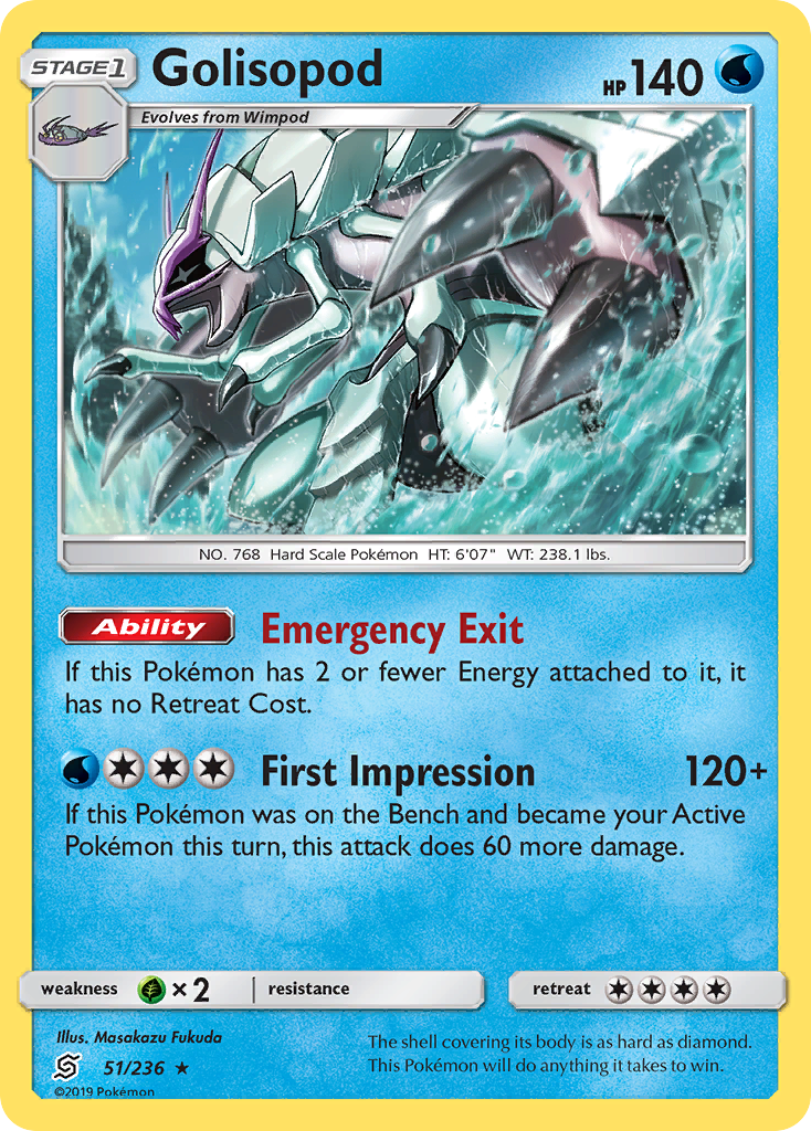 Golisopod (51/236) - Unified Minds Pokémon Card