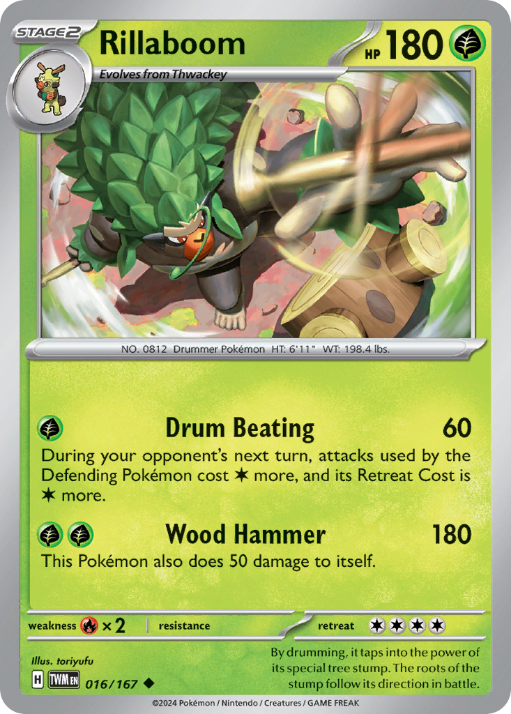 Rillaboom (16/167) - Twilight Masquerade Pokémon Card