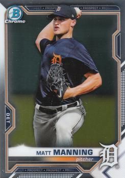 Matt Manning 2021 Bowman Chrome - Prospects Baseball #BCP-205 Sports Card