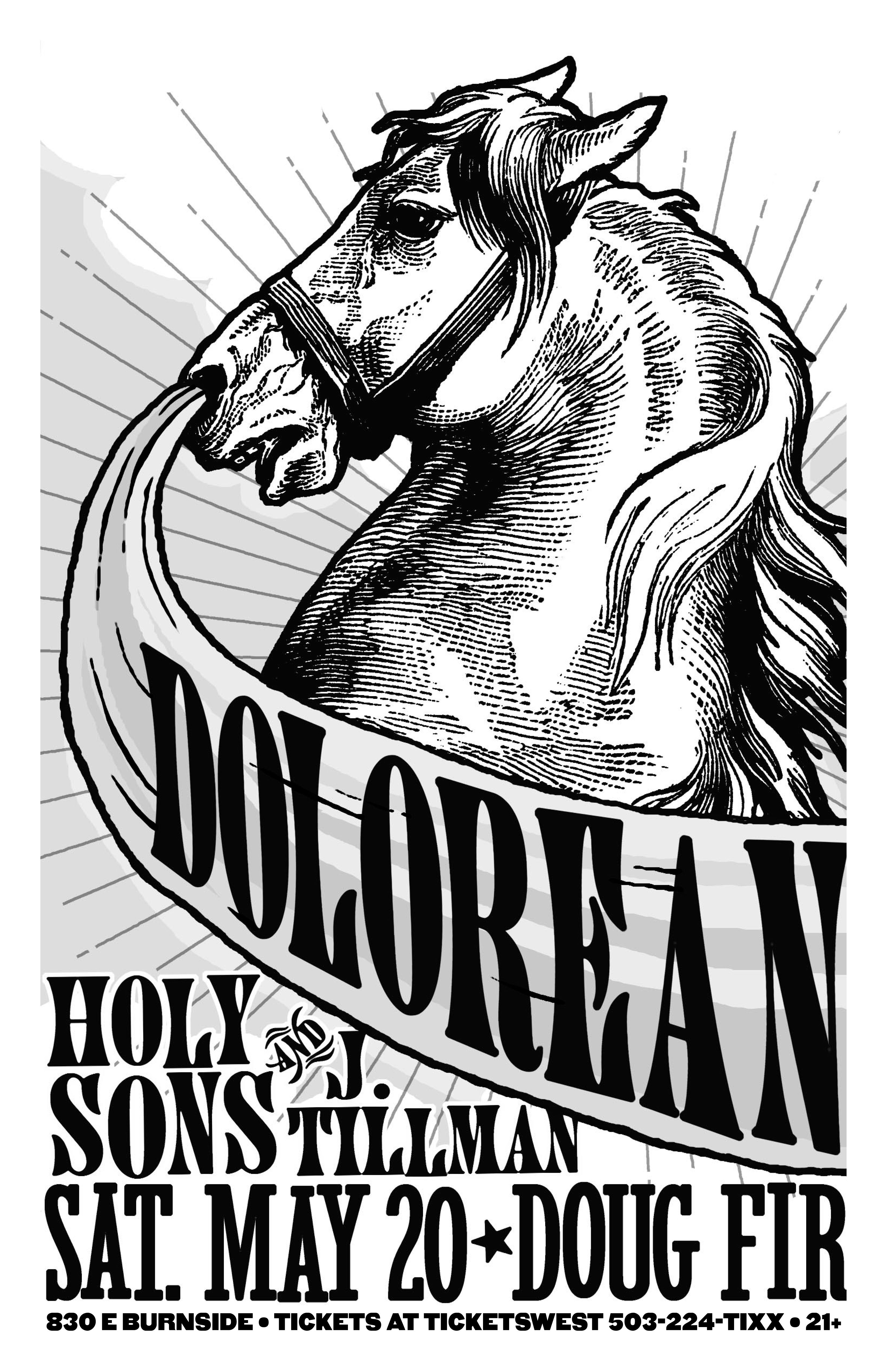 MXP-140.1 Dolorean 2006 Doug Fir  May 20 Concert Poster