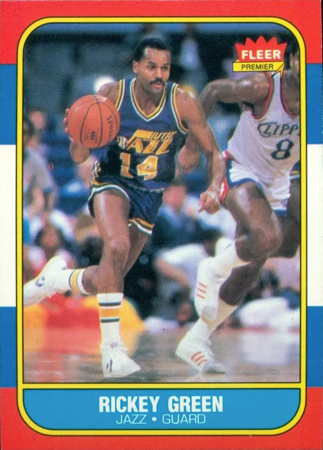 Rickey Green 1986 Fleer #39 Sports Card