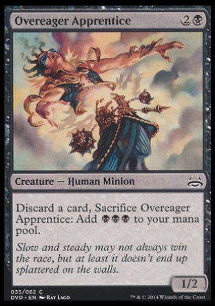 Overeager Apprentice (Duel Decks : Anthology) Trading Card