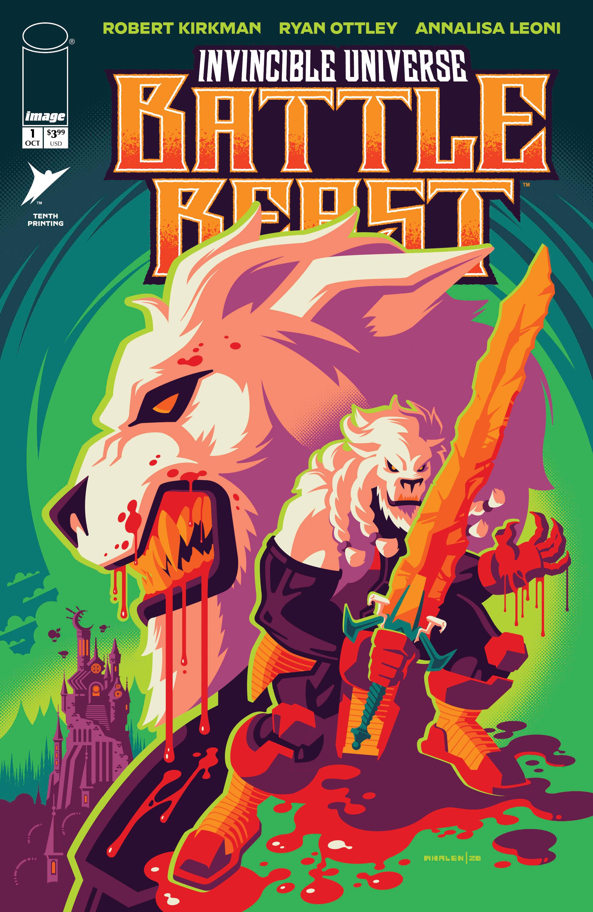Invincible Universe: Battle Beast #1 (10th Ptg Cvr F Tom Whalen Variant) Comic