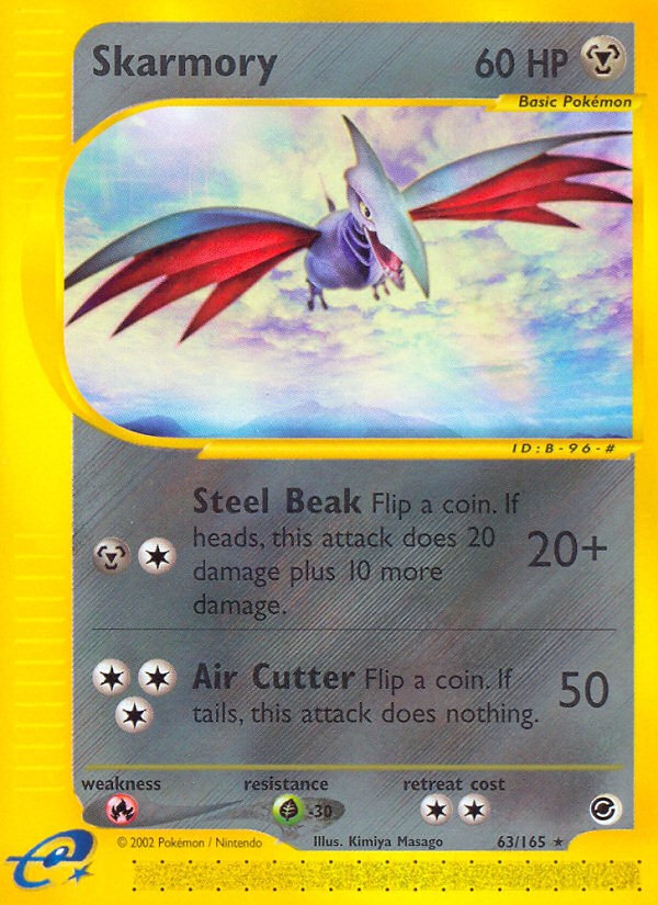 Skarmory (63/165) - Expedition Base Set Pokémon Card