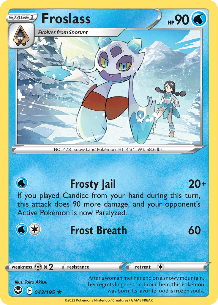 Froslass (43/195) - Silver Tempest Pokémon Card