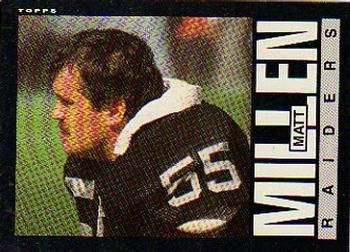 Matt Millen 1985 Topps #295 Sports Card