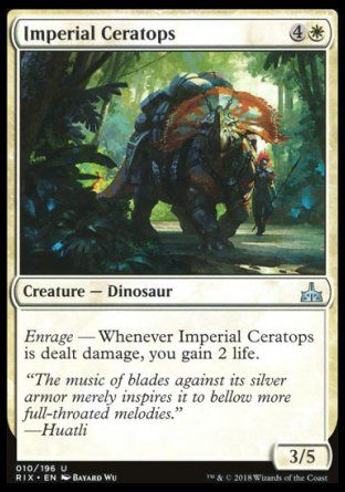 Imperial Ceratops (Rivals of Ixalan) Trading Card