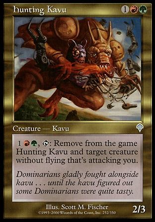 Hunting Kavu (Invasion) Trading Card