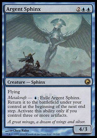 Argent Sphinx (Scars of Mirrodin) Trading Card