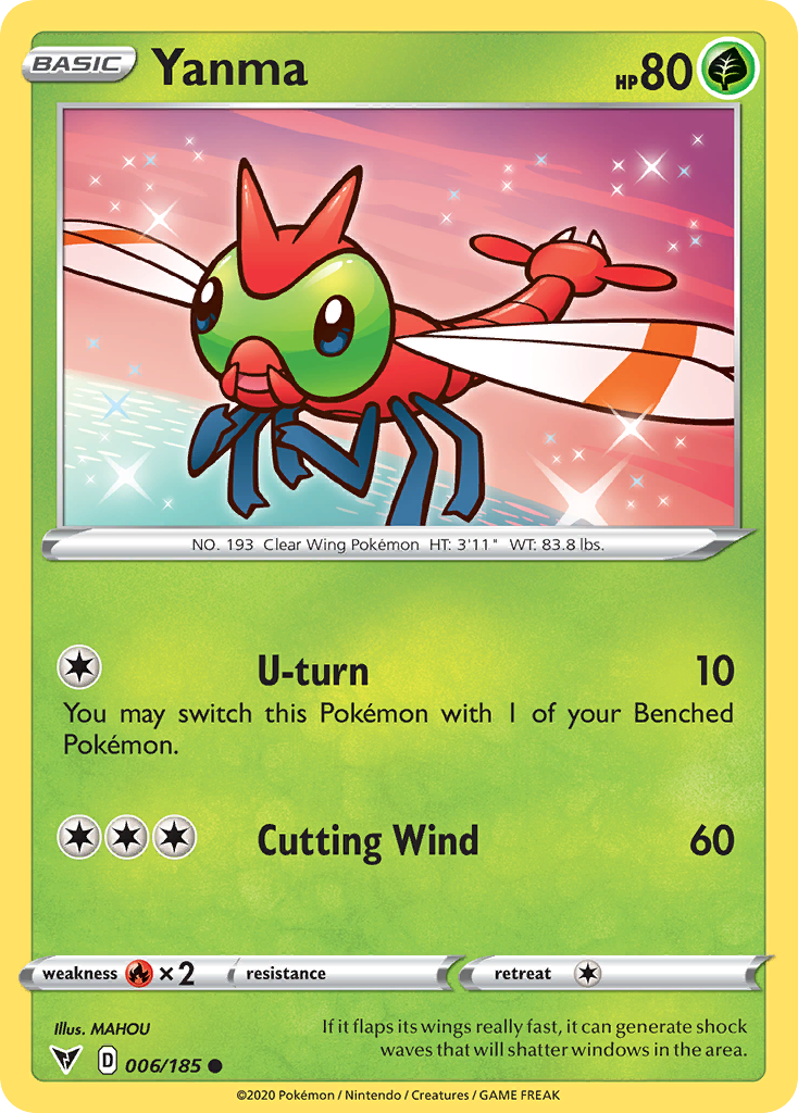 Yanma (6/185) - Vivid Voltage Pokémon Card