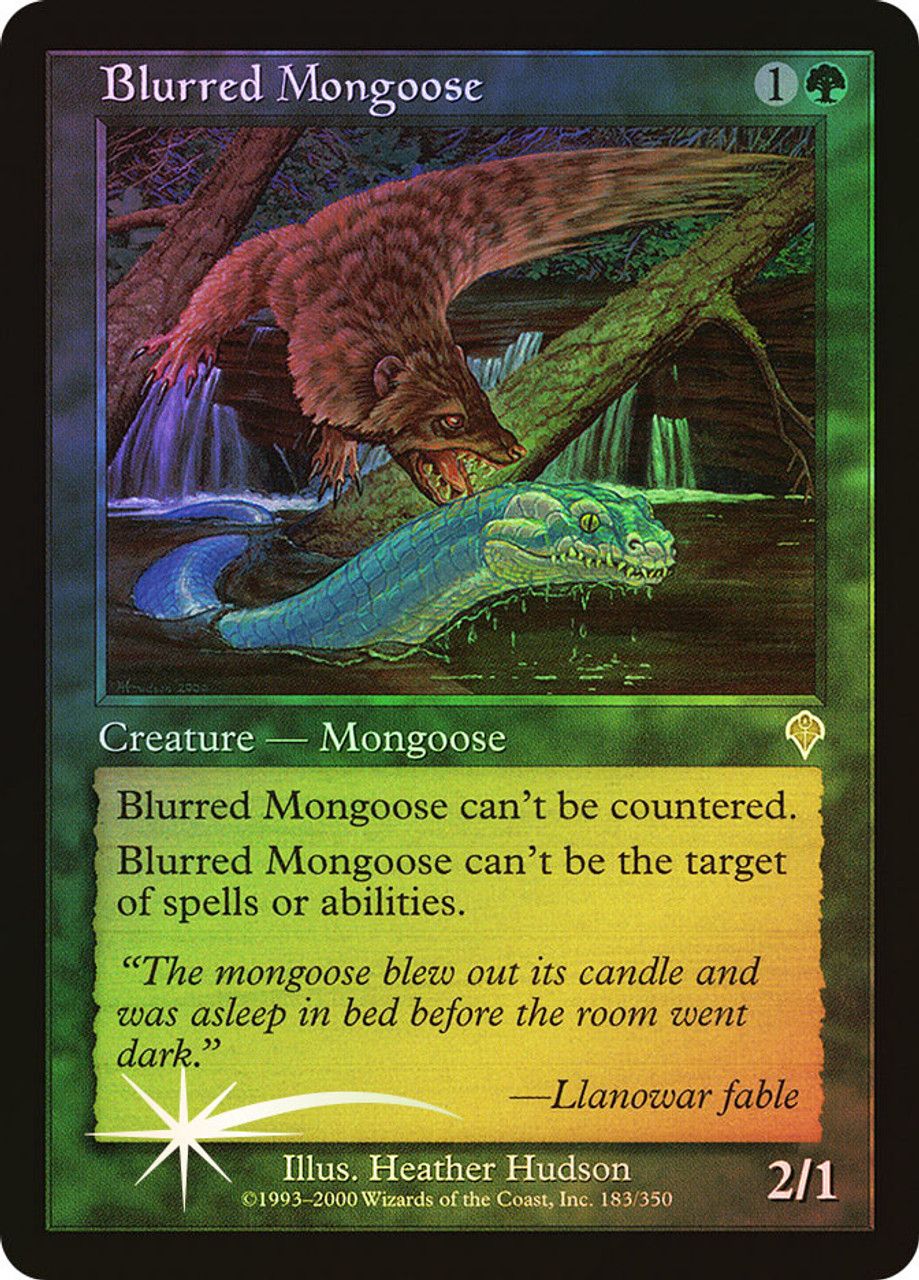 Blurred Mongoose (Invasion - Foil) Trading Card