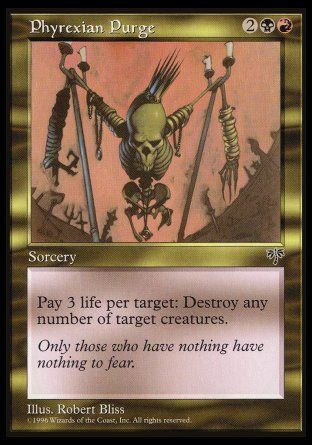 Phyrexian Purge (Mirage) Trading Card