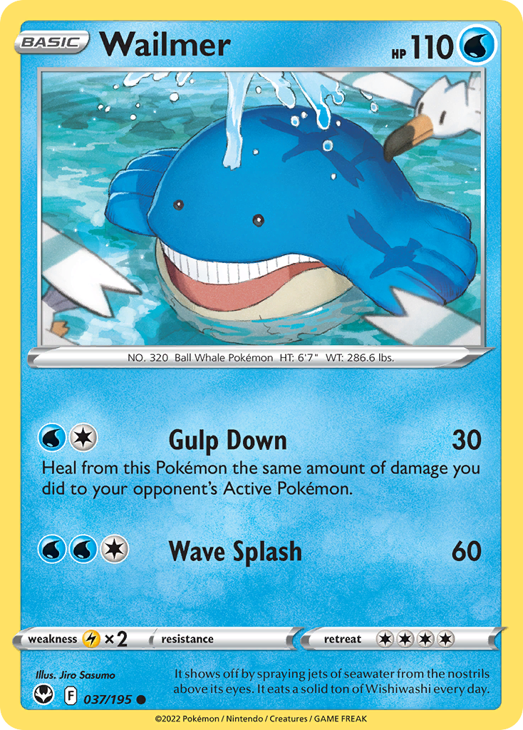 Wailmer (37/195) - Silver Tempest Pokémon Card