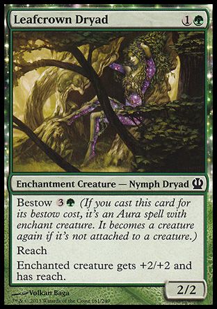 Leafcrown Dryad (Theros) Trading Card