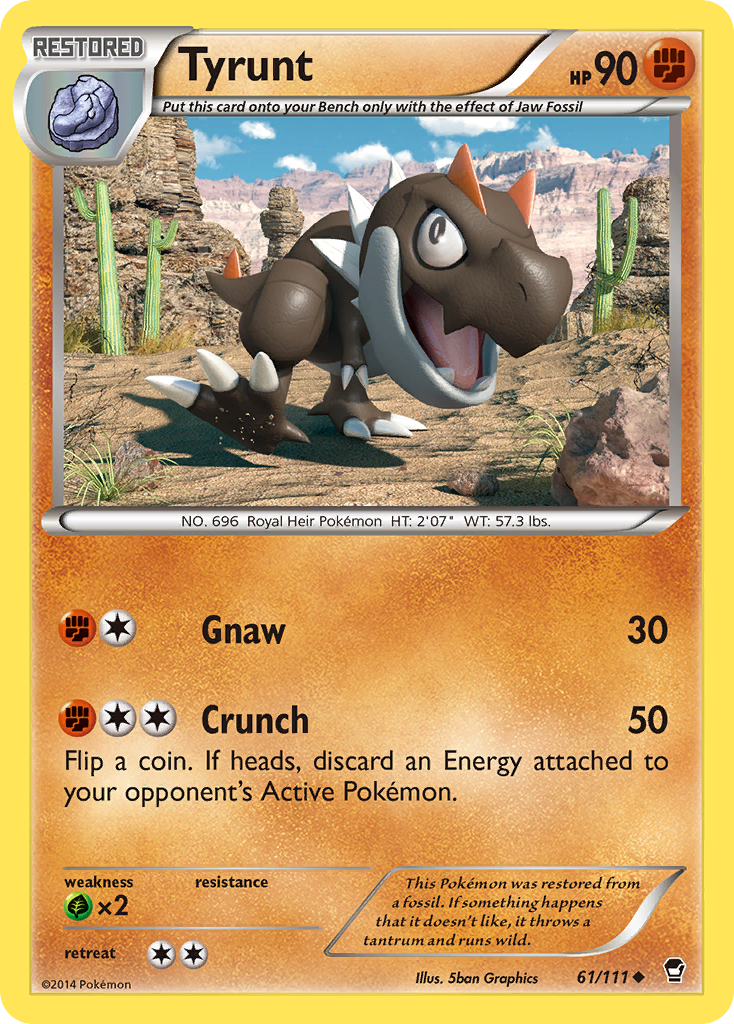 Jaw Fossil Pokémon Card