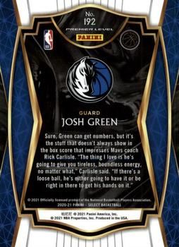 Josh Green 2020-21 Panini Select Basketball #192 Sports Card