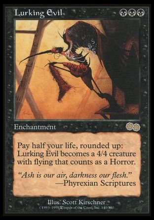 Lurking Evil (Urza's Saga) Trading Card