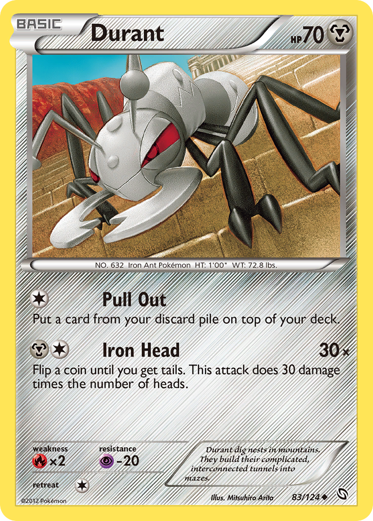 Durant (83/124) - Dragons Exalted Pokémon Card