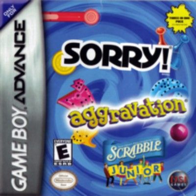Sorry! & Aggravation & Scrabble Junior Video Game