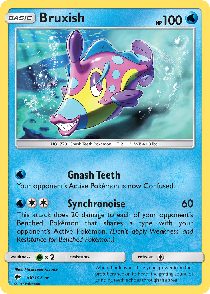 Bruxish (38/147) - Burning Shadows Pokémon Card