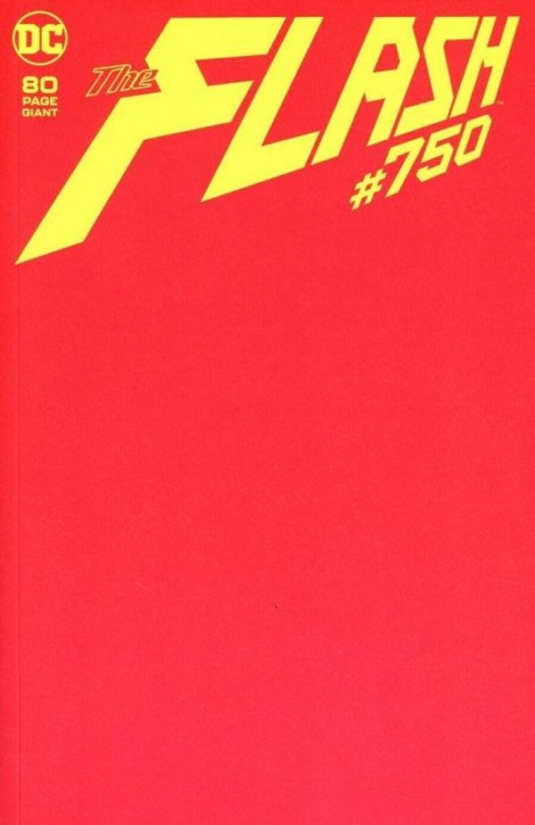 Flash #750 (Blank Variant Cover)