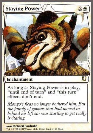 Staying Power (Unhinged) Trading Card