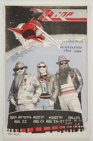 ZZ Top "Blue Angel" Afterburner Tour 1986
