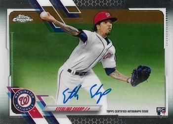 Sterling Sharp 2021 Topps Chrome - Rookie Autographs Baseball #RA-SSH Sports Card