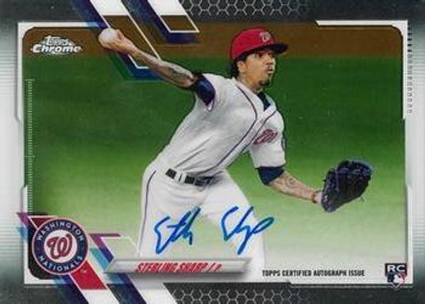 Sterling Sharp 2021 Topps Chrome - Rookie Autographs Baseball #RA-SSH