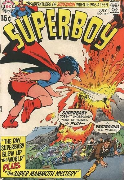 Superboy No 166 DC Comic From June 1970 Frank Robbins Bob Brown Bronze Age RARE 