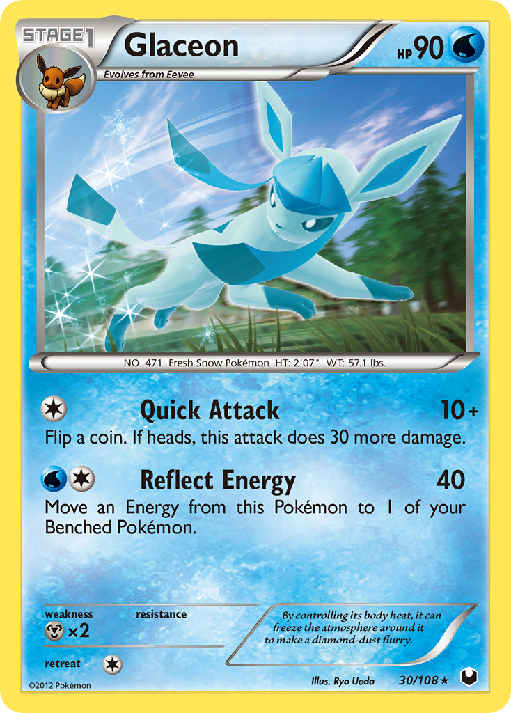 Glaceon (30/108) - Dark Explorers Pokémon Card