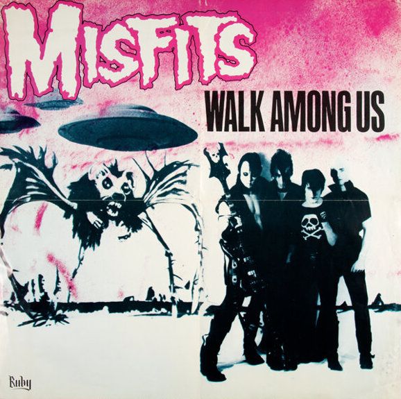 Misfits "Walk Among Us" Promotional Poster 1982 Concert Poster