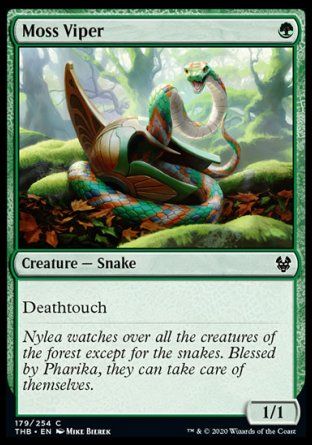 Moss Viper (Theros Beyond Death) Trading Card