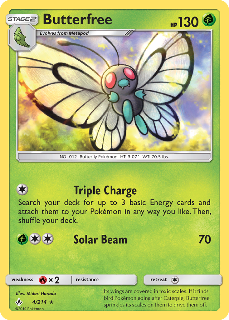 Butterfree (4/214) - Unbroken Bonds Pokémon Card