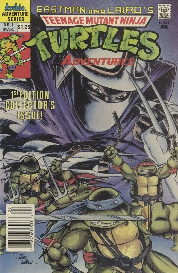 Teenage Mutant Ninja Turtles Adventures #1 (Canadian Newsstand Price ...